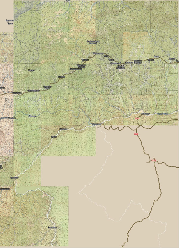 Территория охвата карты