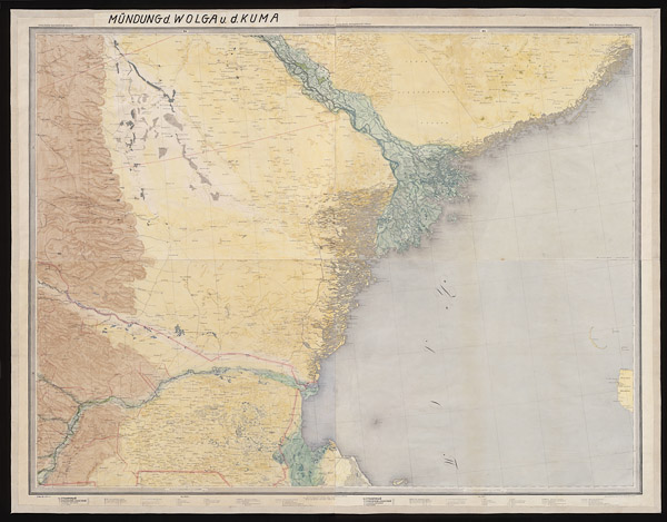 Карта Стрельбицкого юга Астраханской губернии 1883 года