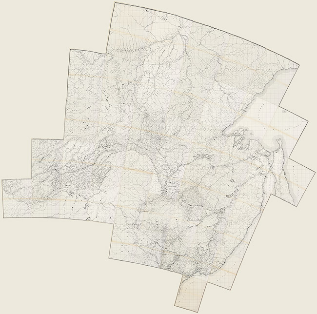 Карта путей сообщения Дальнего Востока 1915 года