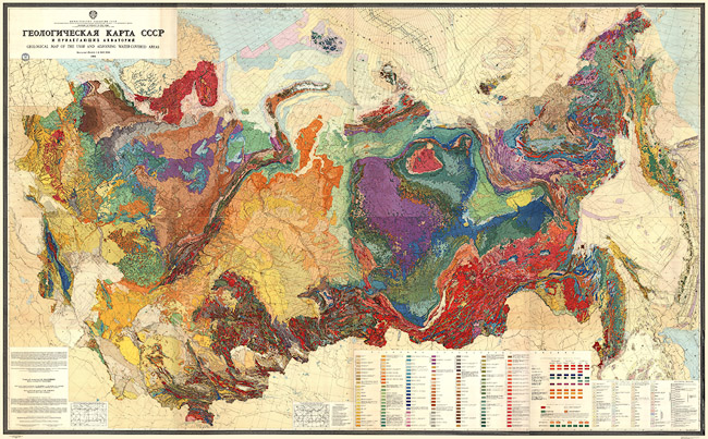 Геологическая карта СССР