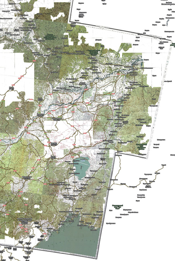 Территория охвата карты