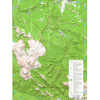 Топографическая карта плато Лагонаки