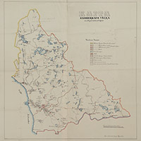 Карта дорог Олонецкого уезда Олонецкой губернии