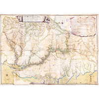 Карта течения рек Днепра и Буга 1775 года