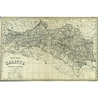 Административная карта Галиции 1903 года