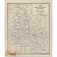 Административная немецкая карта Сумской области 1942 года