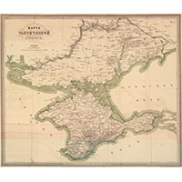 Карта Таврической губернии издания Ильина 1859 года