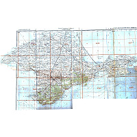 Крым - карта РККА, первое издание 1938 года