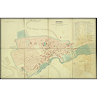 План города Симферополя 1855 года с обозначением домов