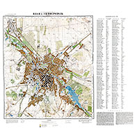 Топографическая карта Симферополя 1966 года