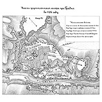 План укреплённого лагеря при Гродно в 1706 году