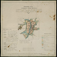 Межевой план губернского города Витебска 1858 года