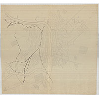 Карта сетки улиц Витебска 1940 года