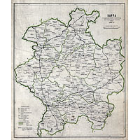 Карта Гродненской губернии 1881 года