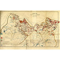 Карта Уральской и Тургайской областей 1912 года