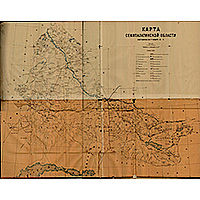 Карта Семипалатинской области 1918 года