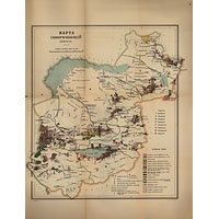 Карта Семиреченской области 1914 года