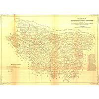 Карта Актюбинского уезда Тургайской области 1910 года