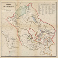Карта Сыр-Дарьинского переселенческого района 1911 года