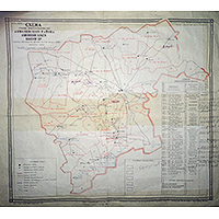 Схема границ землепользований Акмолинского района 1956 года