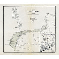 Карта озера Балхаш 1885 года