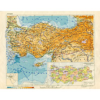 Карта Турции. Большая Советская Энциклопедия.