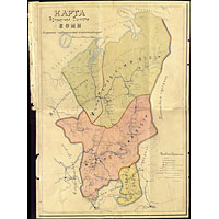 Карта автономной области Коми 1923 года