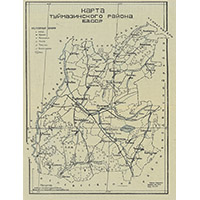 Карта Туймазинского района БАССР