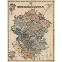 Карта Чувашской АССР 1926 г.
