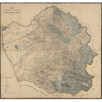 Карта Алтайского Горного округа 1870 года