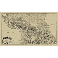 Карта Кавказа второй половины XVIII века