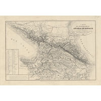Карта Кавказа 1840 года