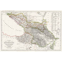 Карта Кавказа F. Bandtre издания Флемминга