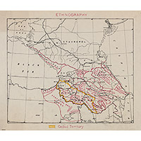 Американская этнографическая карта Кавказа 1910 г.