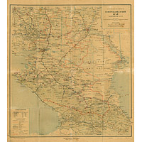 Карта Северо-Кавказского края 1929 года