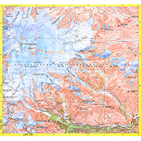 Топографическая карта Эльбруса и Приэльбрусья