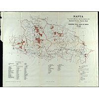 Карта участков Красноярской переселенческой партии 1928 г.