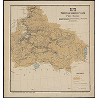 Карта бассейна верхней части реки Енисея 1912 г.