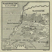 Французский план окрестностей Владивостока 1912 г.