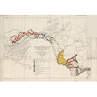 Карта геологических исследований вдоль Амурской ж.д.