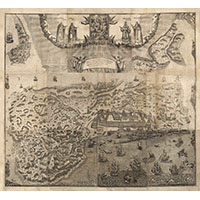 Панорама Соловецких островов 1800 года Луки Зубкова