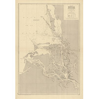 Карта устья Северной Двины 1928 - 1946 г.г.