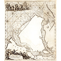 Карта устья Двины 1701 года