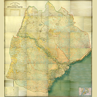 Топографическая карта Астраханской губернии, пятиверстка 1909 года