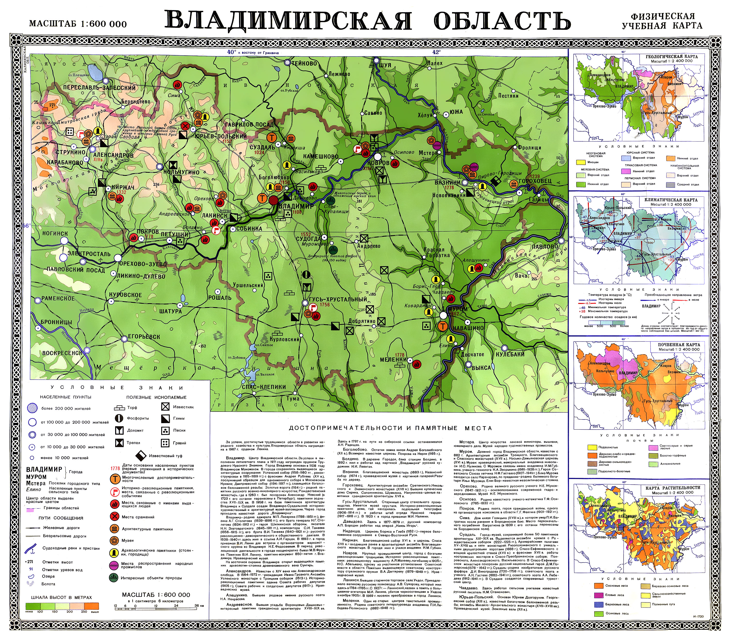 Карта рек владимирской области