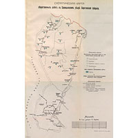 Схематическая карта Царицынского уезда 1910 года