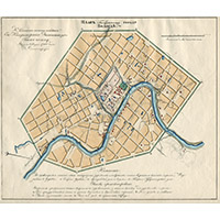 План губернского города Вологды 1781 года. Копия 1829 года.