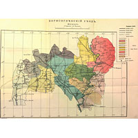 Карта Борисоглебского уезда 1914 года