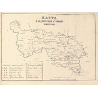 Карта Шуйского уезда Владимирской губернии