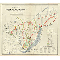 Общая карта Прибайкалья 1915 года